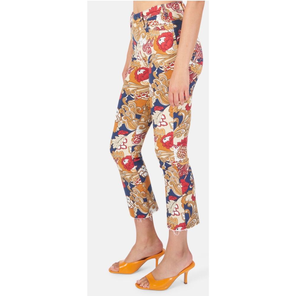 Mother Jeans The Hustler Ankle Fray in Flowers in Her Hair Sz. 29 - Picture 3 of 10